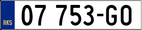Trailer License Plate